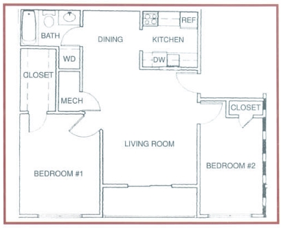 2BR/1BA - Village Square of Searcy