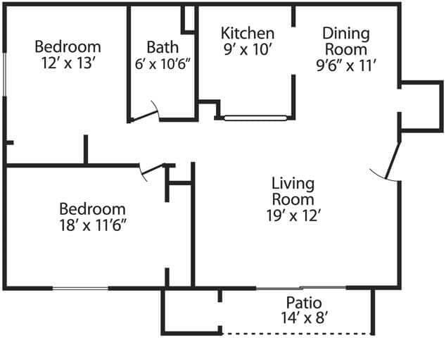 Floorplan - Mission Hill Apartments