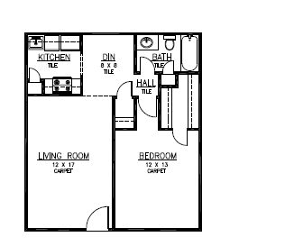 1BR/1BA - Terrytown Village