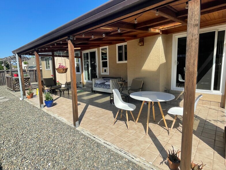 Backyard covered patio - 205 East Sierra Avenue