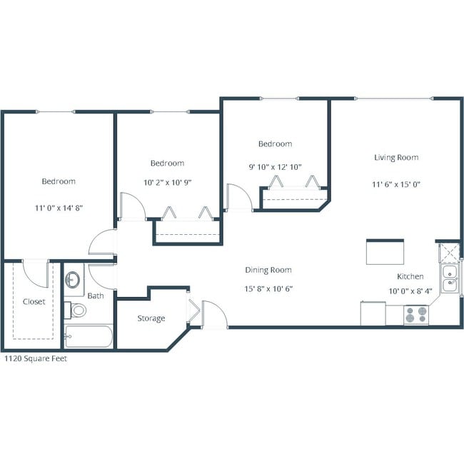 Floorplan - Ashbury Apartment Community
