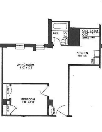 1BR/1BA - Renaissance Apartments