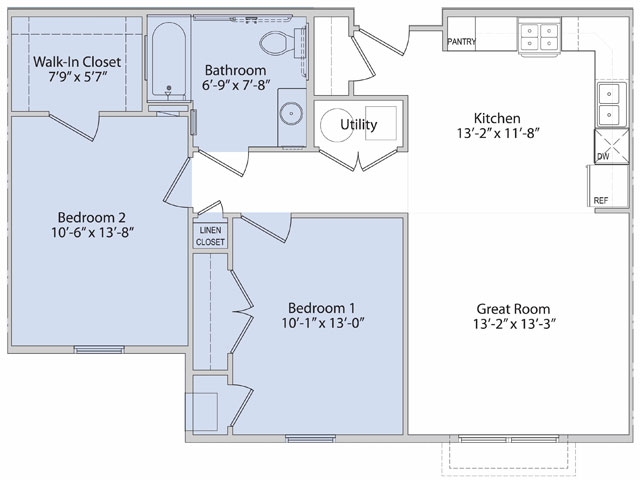 2BR/1BA - Bradley Place Senior Apartments