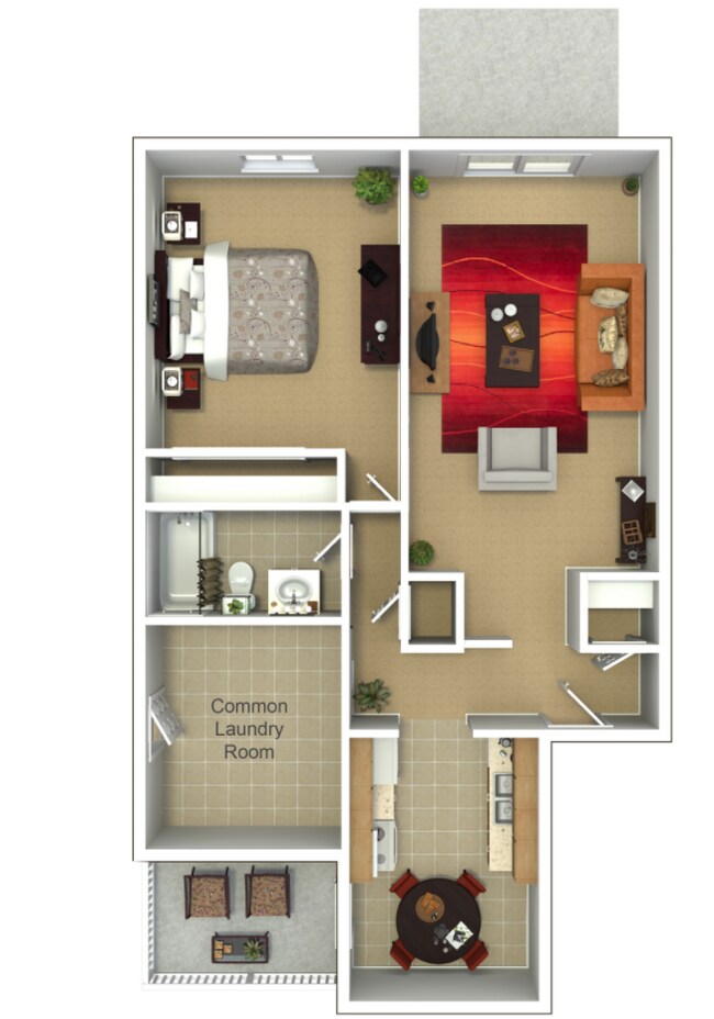 Floorplan - Grecian Terrace Apartments