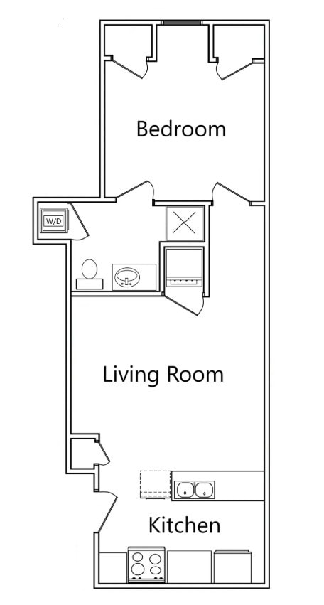 Premium 450 sq ft - University Village Student Housing