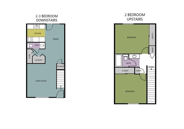 2BR/1 1/2 Bath - Kipling Townhomes