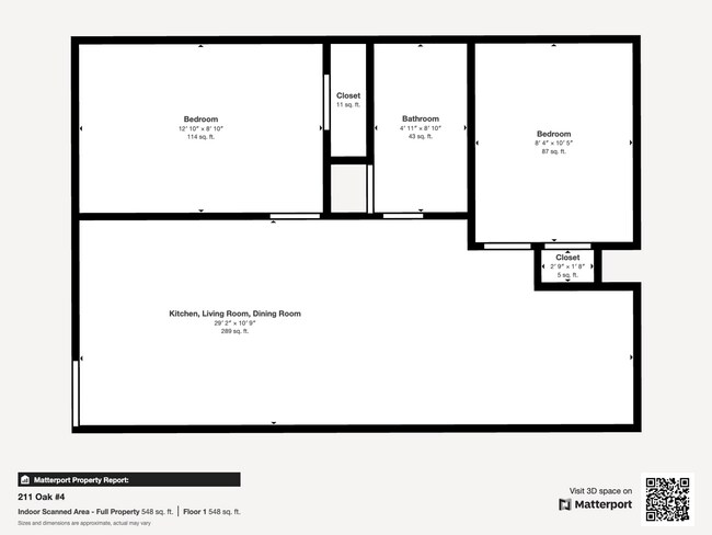 Floorplan - 211 Oak St. Apartments