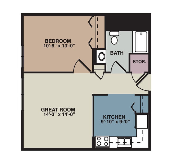 Floorplan - Woodcrest Manor Senior Apartments