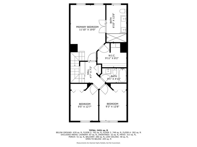 Floorplan - Upper Level - 1021 Hidden Moss Dr