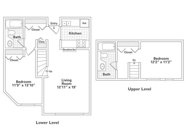 Floorplan - Oak Park City Apartments