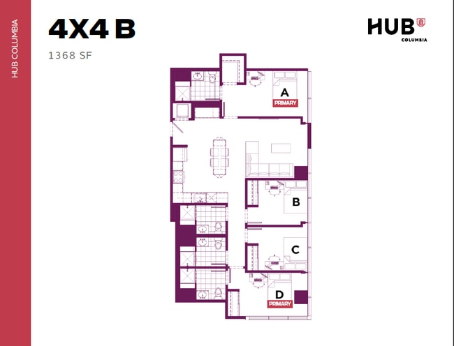 4x4 B - Hub Columbia