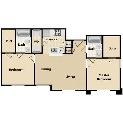Floorplan - Villas of Sorrento Apartments