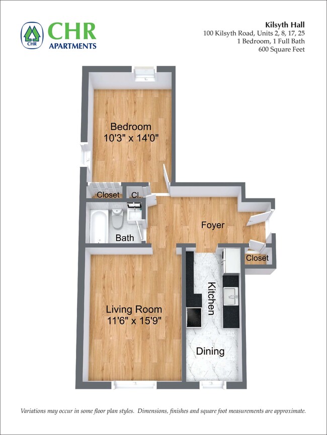 Floorplan - CHR Brighton Apartments