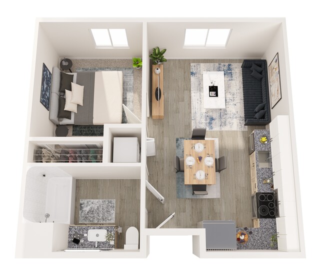 Floorplan - 805 Riverfront Apartments