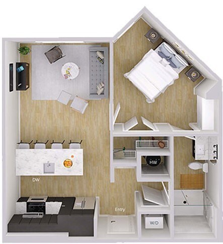 Floorplan - Foster on the Park Apartments