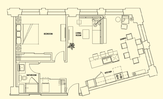 1BR/1BA - David Whitney Building