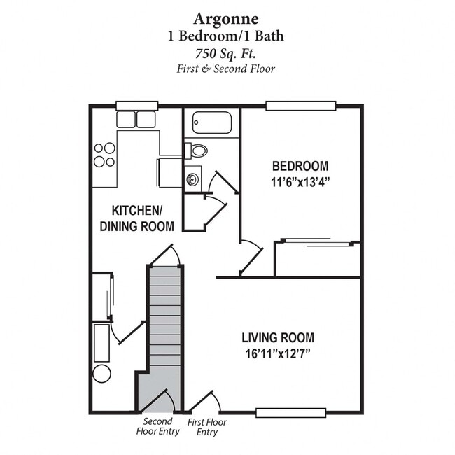 Floorplan - Forest Park Apartments
