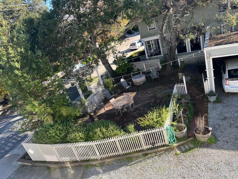 Patio view from kitchen nook - 305 Mission St