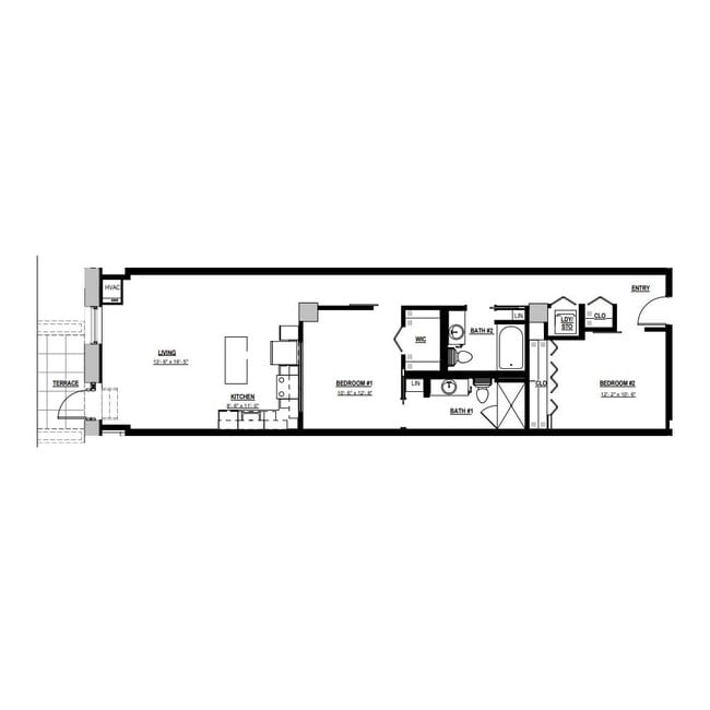 Floorplan - Parisian on Vine Apartments