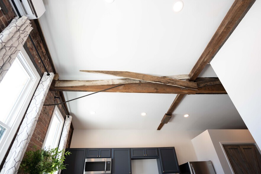 Original Exposed Beams and Post - 105 N Main St