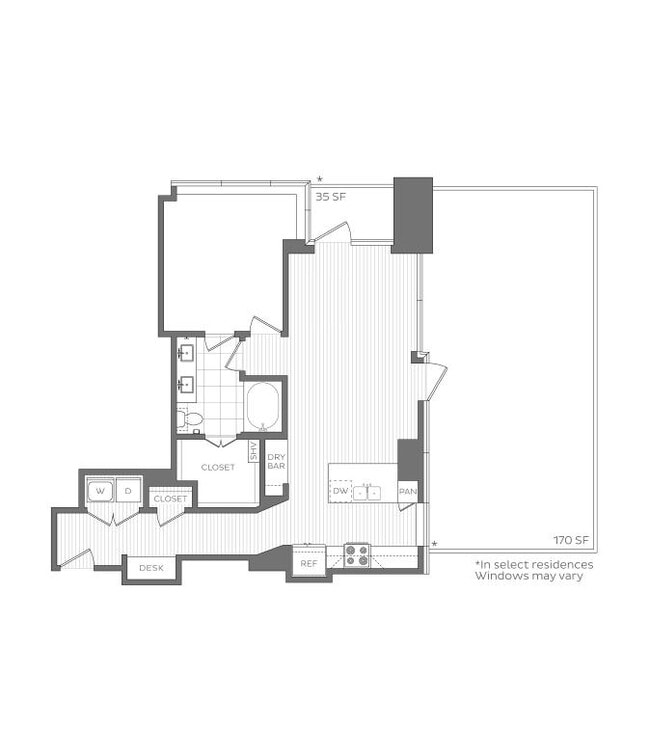 L - 1 Bedroom / 1 Bath - Hanover Brazos Street