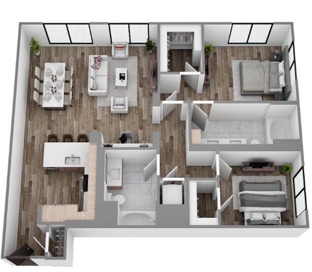 2 Bed / 2 Bath — 1,240 sq. ft - The Overlook at Walnut Creek