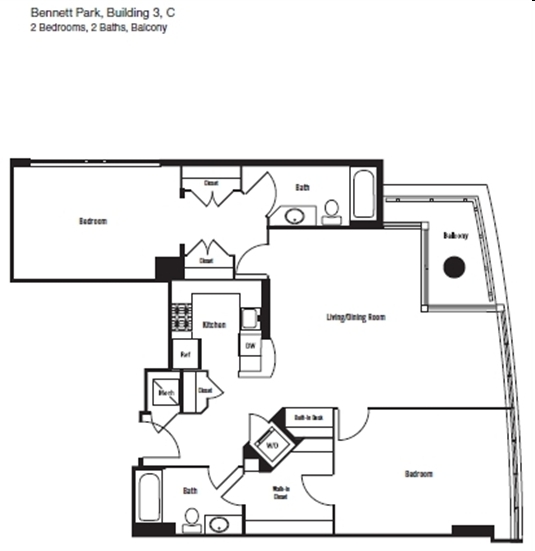 2BR/2BA - Bennett Park