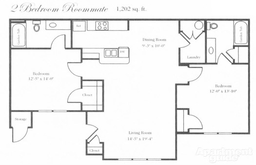 2BR/2BA - Parkview at Britt David