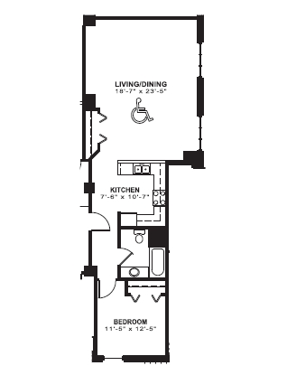 1BR/1BA - Historic Louis Joliet Apartments