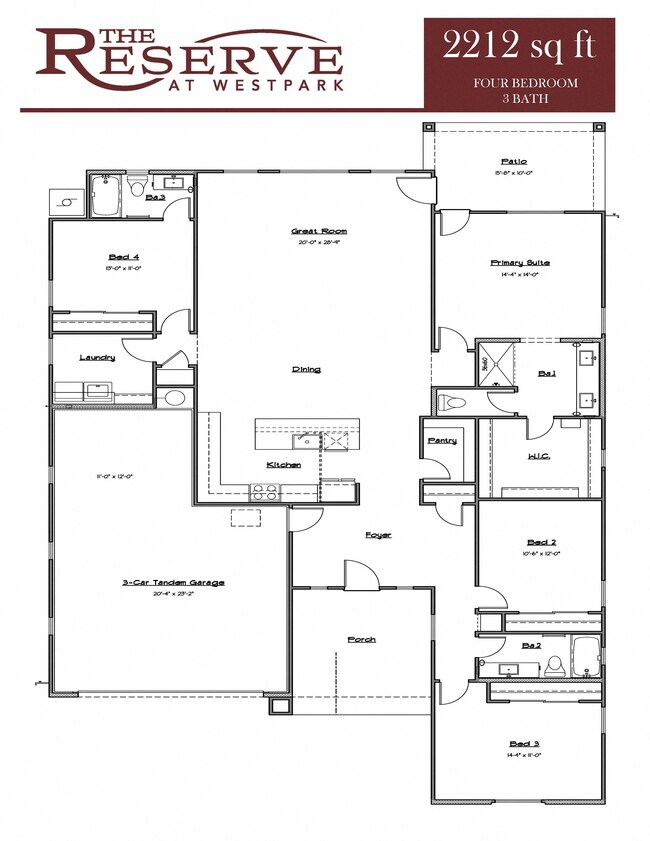 Floorplan - The Reserve at Westpark III