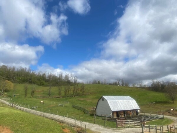 view of farm from private porch - 1314 Rugby Rd