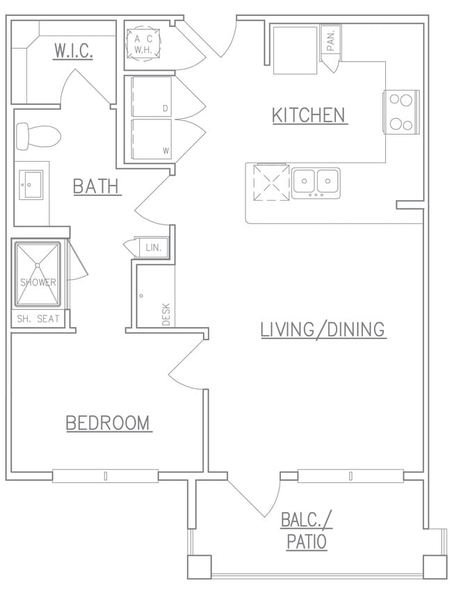 1 Bed/1 Bath - Arella on Jones