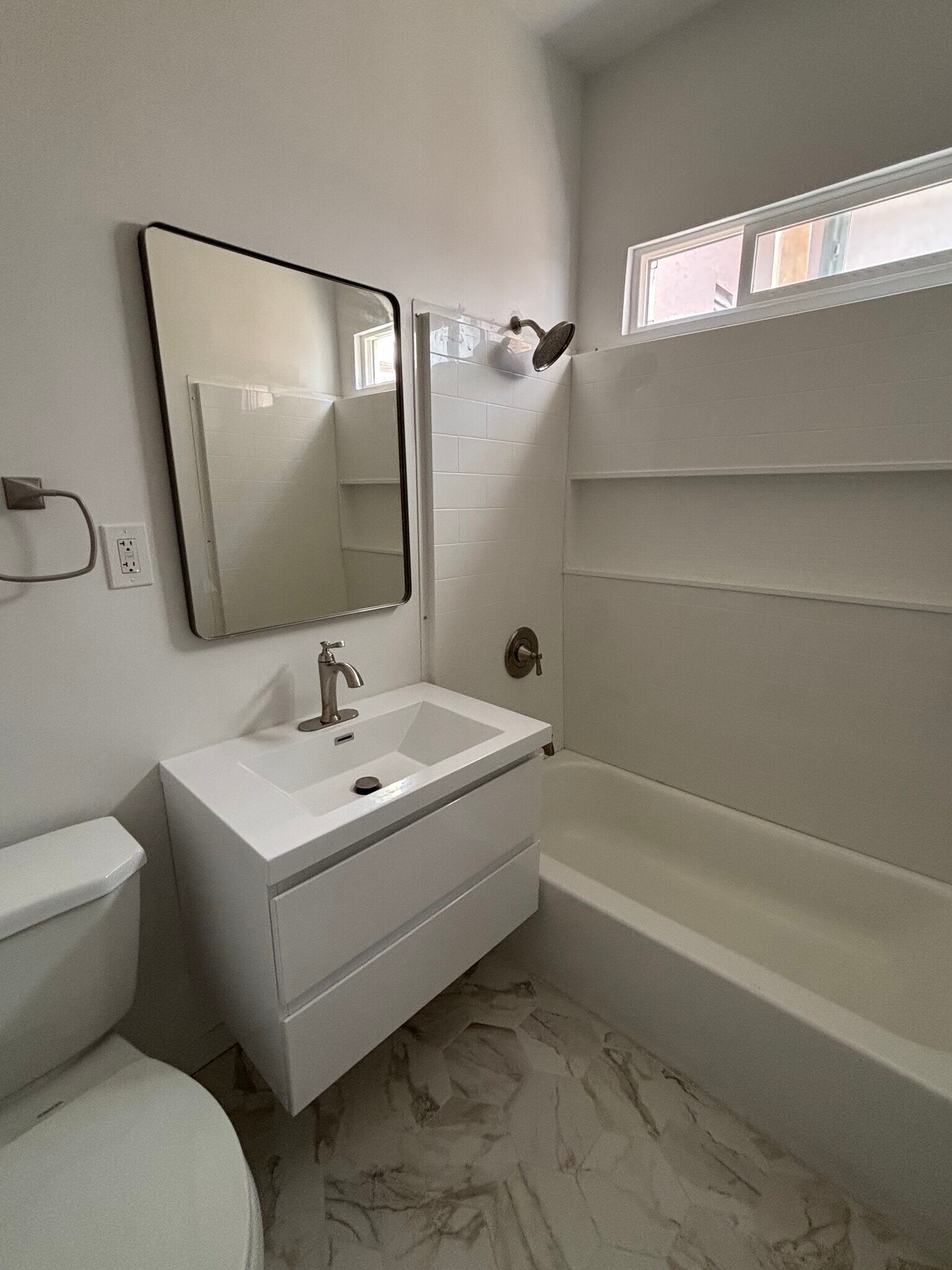 All new tub enclosure sinks cabinet and fixtures - 2109 1/2 W 54th St