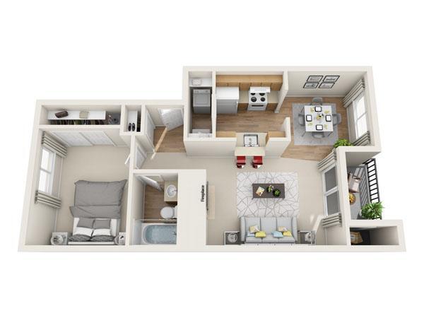 Floorplan - The Park at Cooper Point Apartments