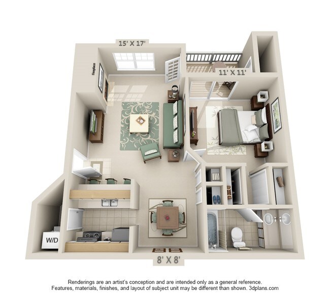 1BR/1BA - Nieman Square