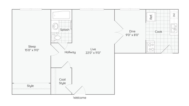 Floorplan - The Bryant at Oak Park