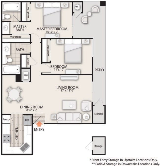 Floorplan - Woodbridge Willows Apartment Homes