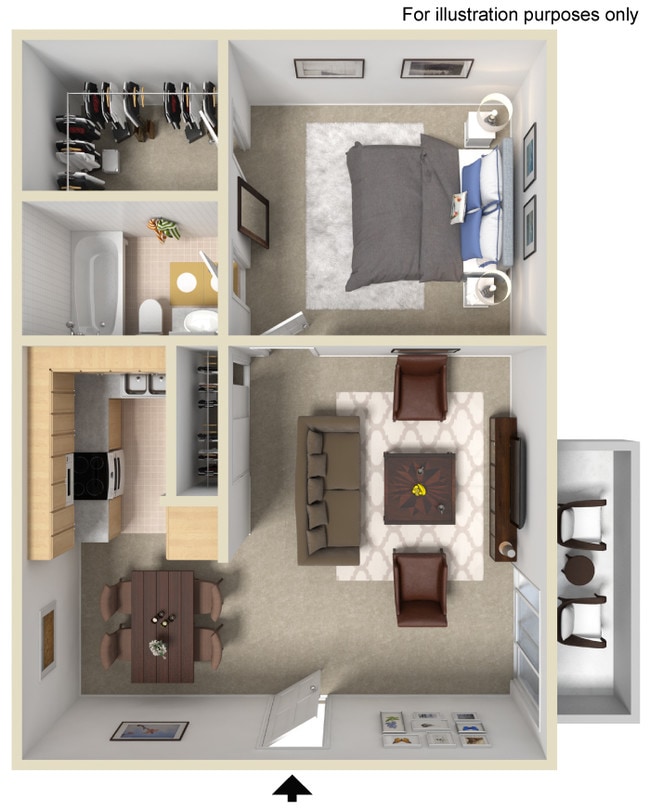Floorplan - Hendrix Apartments - A 55+ Lifestyle Community