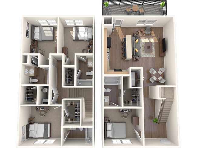 4 Bedroom Townhouse - Wildwood Baton Rouge