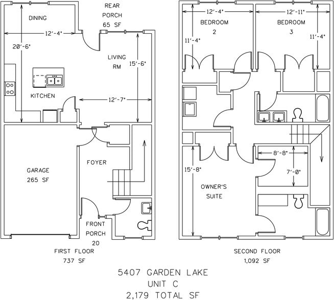 5407-C Floor Plan - New Garden Square
