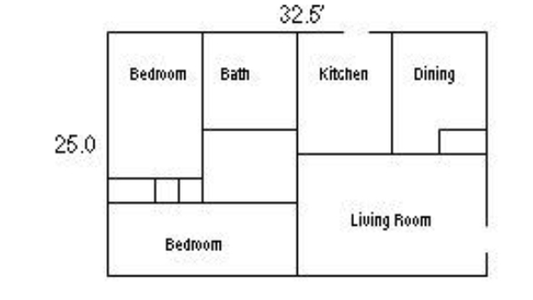 2BR/1BA Single-story - Madison Apartments