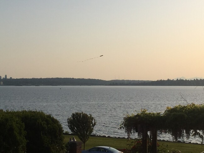 Kite at Sunset seen from property - 6620 Lake Washington Blvd NE