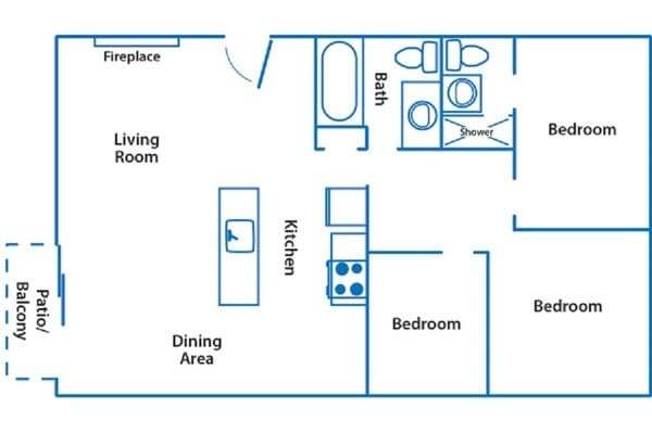 Floorplan - Rochelle Apartments