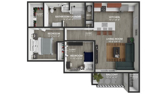 Floorplan - Residences at Dry Cedar Creek