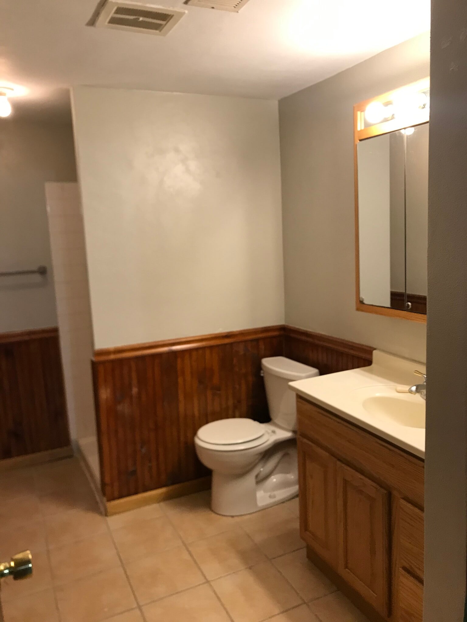 Bathroom downstairs with shower - 729 3rd St