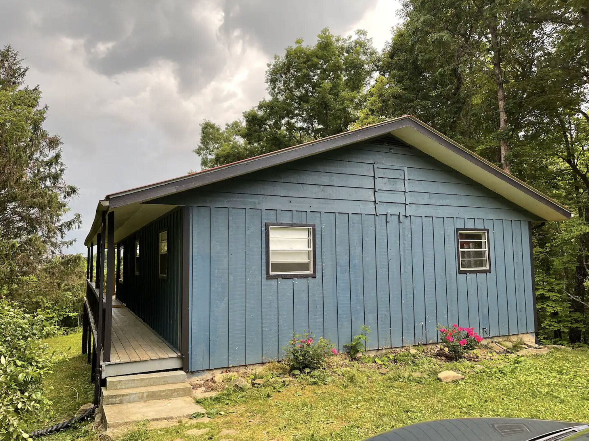 exterior with wood siding - 3724 Warden Branch Ln