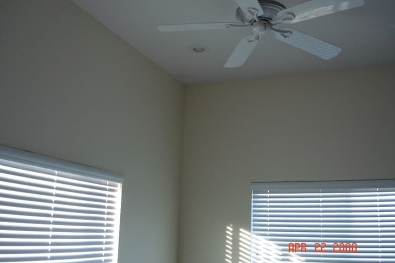White blinds/fans - 8408 Wiley Post Ave