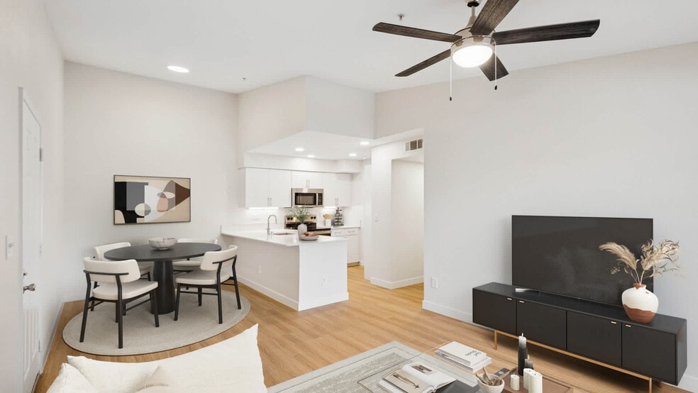 Living Room with Hard Surface Flooring - Mill Creek