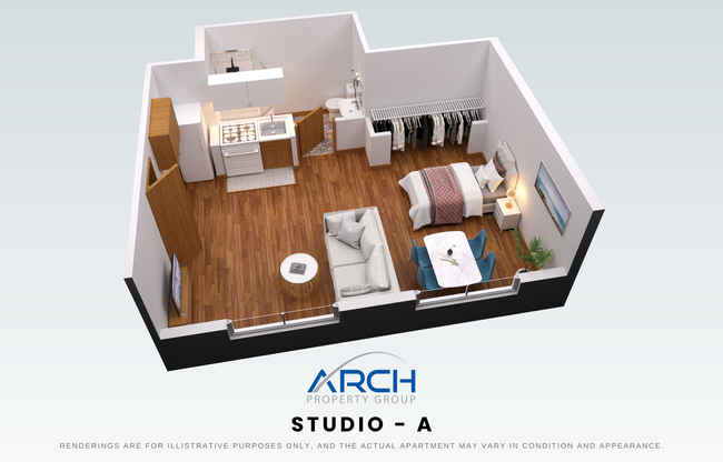 115-A-Floor Plan - The Badger Den on Gilman