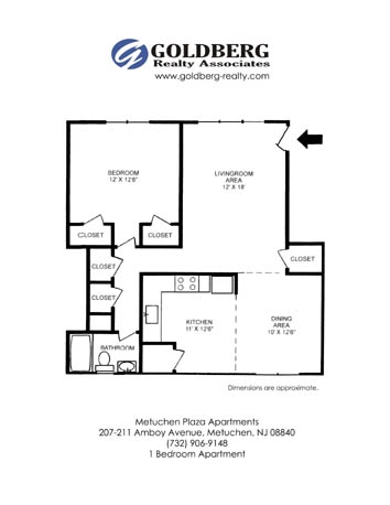 1BR/1BA - Metuchen Plaza